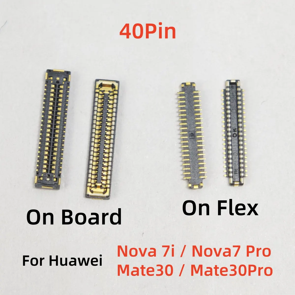 

5-10 шт. разъем FPC для ЖК-экрана для Huawei Nova 7i/7 Pro/Mate30/Mate 30 Pro/USB зарядное устройство контактная вилка 40Pin
