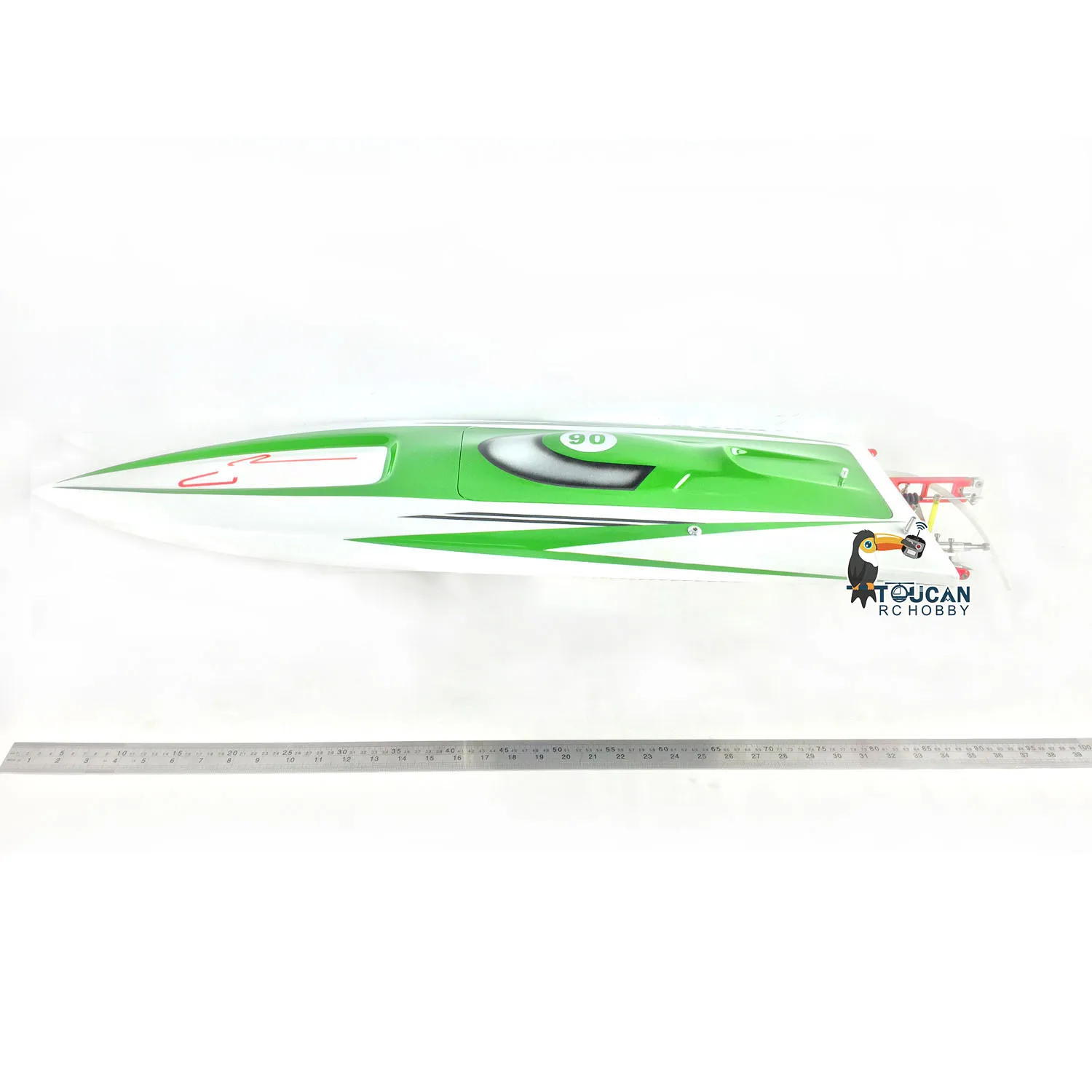 DTRC Toucanhobby E36 Fiber Glass Green Electric Race PNP RC Boat W/ Motor Servo ESC W/O Battery