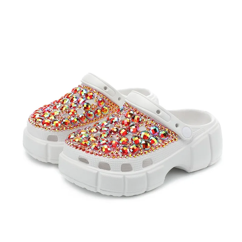 

Summer New Women's Shoes Luxury Rhinestone Platform Sandals for Woman Fashion Vacation Casual Shoes Designer Shoes Zapatos Mujer