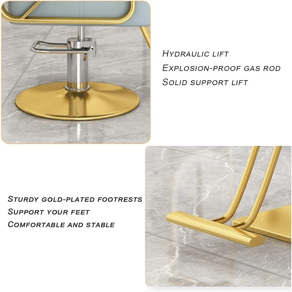 كراسي صالون قابلة للتعديل بارتفاع قابل للتعديل للحلاقين والمصففيين: غسل الشعر والاسترخاء في واحد #3