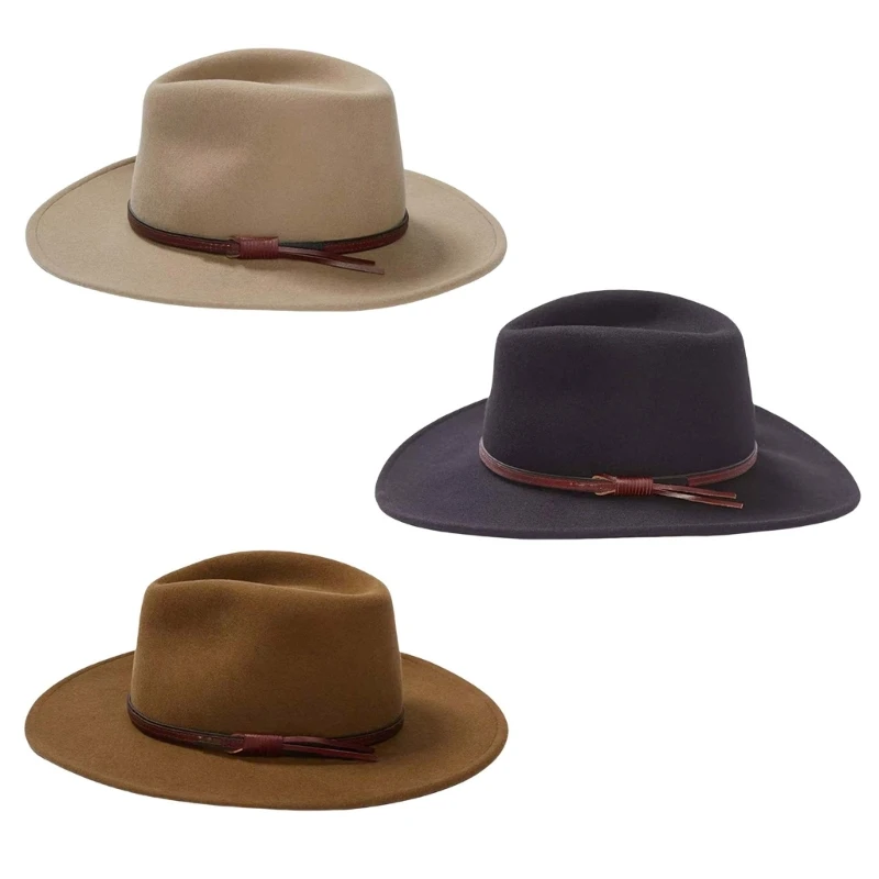 

Outdoor Activity Hat Autumn Winter Hat Sun Protecting Hat Belt Decoration Hat for Outdoor Use