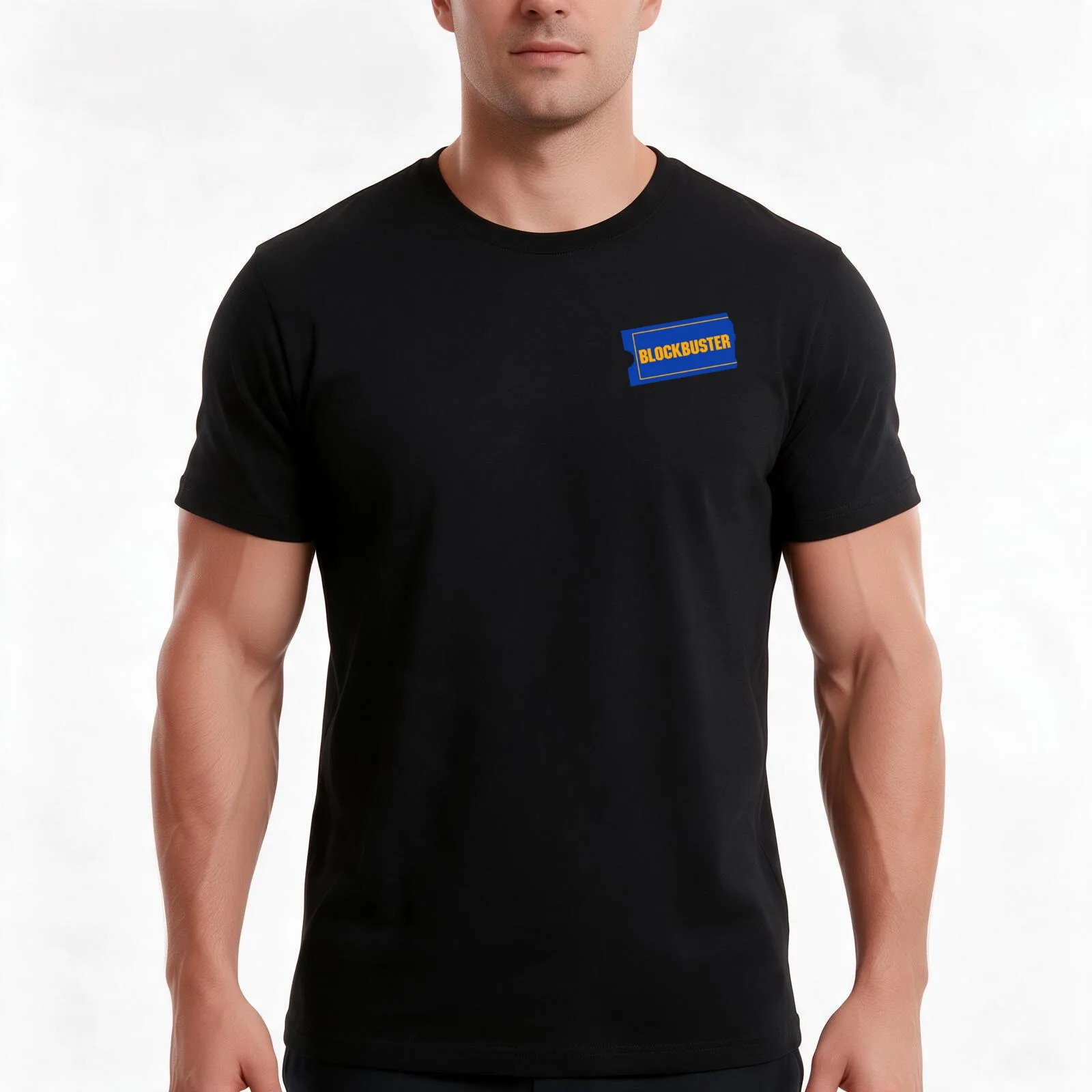 Blockbuster T-Shirt Summer Casual Cotton Tee Oversized Streetwear Tops Vintage Graphic Print Loose Fit Short Sleeve