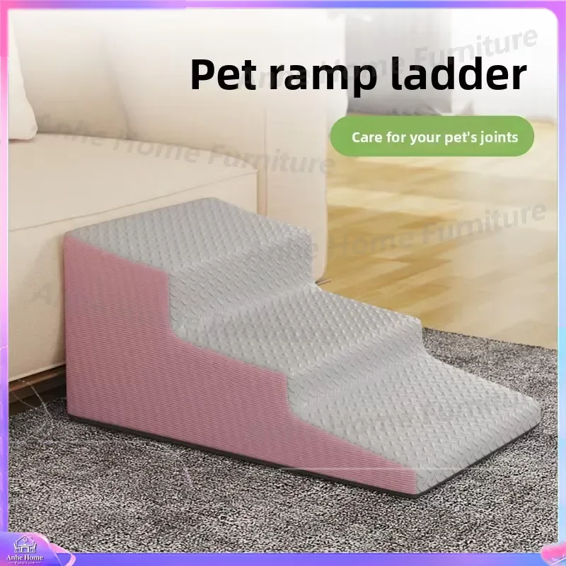 Pet Stairs for Small Dogs and Cats Non Slip Wedge Design Easy to Clean Wear Resistant Climbing Ladder Ramp Steps Indoor