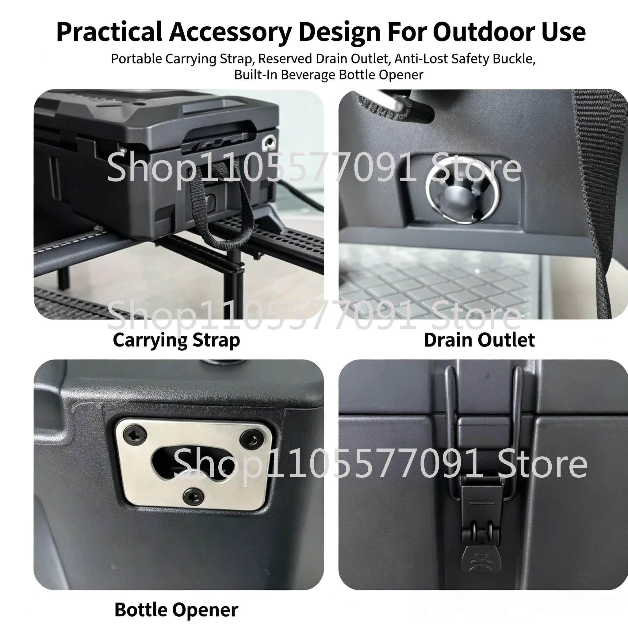 Heavy Duty Explosion Proof Secure Roof Toolbox Waterproof Storage Box For Truck Outdoor Finishing Application