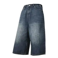 Pantalones vaqueros holgados Vintage para mujer, ropa de calle coreana Harajuku, pantalones vaqueros góticos de gran tamaño con bordado de verano
