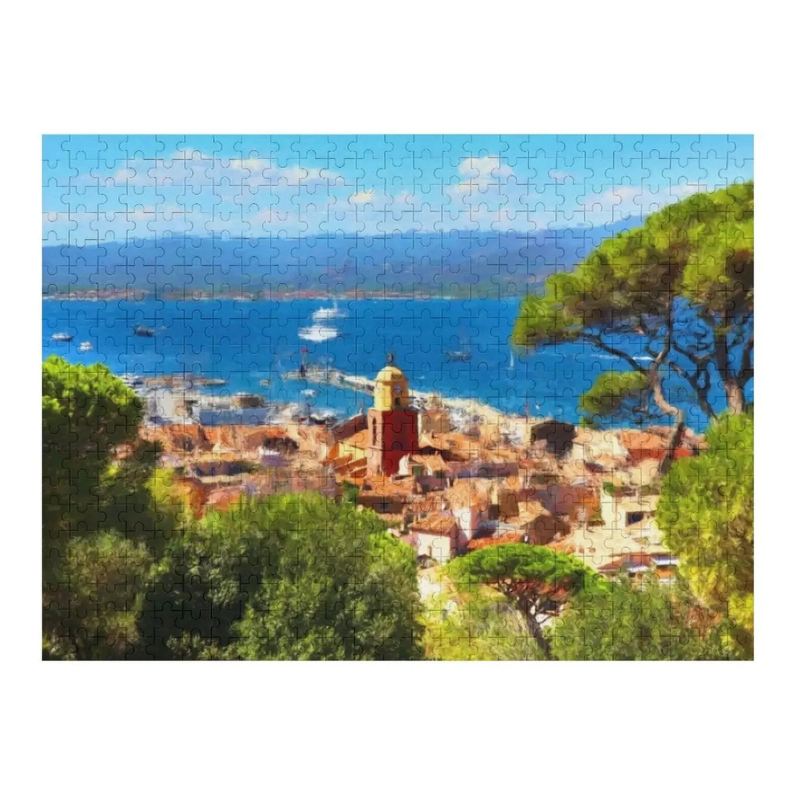 

Saint Tropez Painting Jigsaw Puzzle Custom Child With Personalized Photo Toys For Children Puzzle