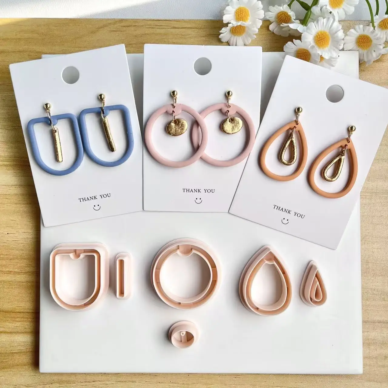 NO DRILL Organic Dangle Clay Cutter Set | Trending Cutters | Boho | Earring Cutters | Abstract Shape | Geometric | Fall | Autumn