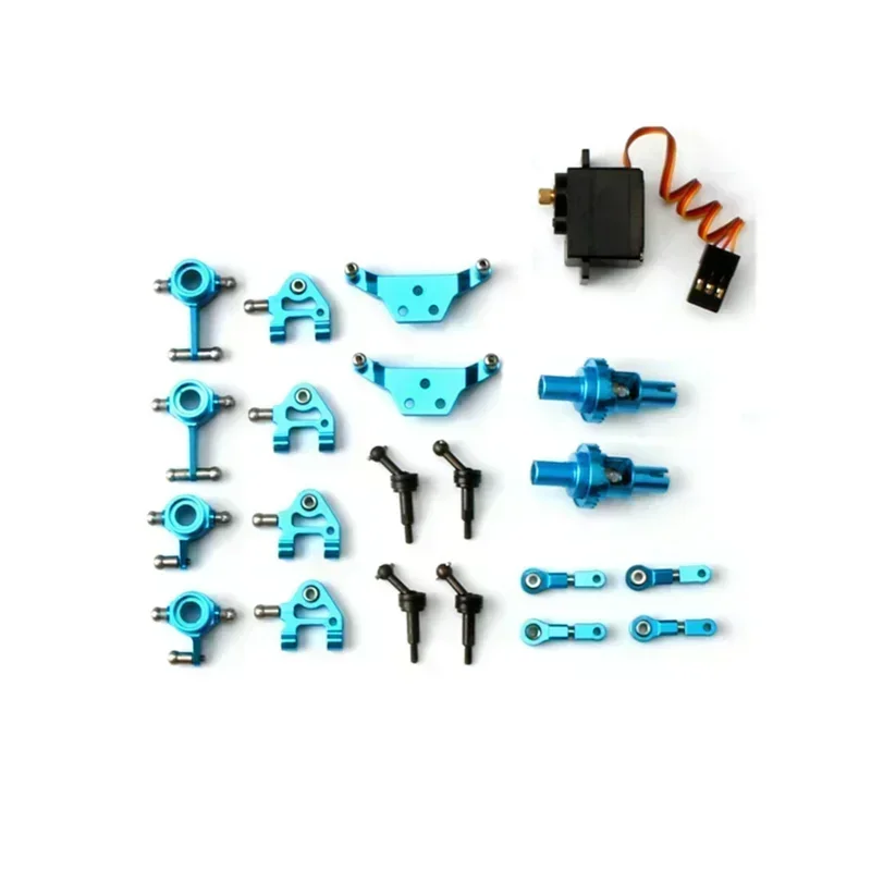

For Wltoys P929 P939 K969 K979 K989 K999 1/28 RC Car Metal Upgraded Parts Steering Cup Swing Arm Shock Absorber Plate Set