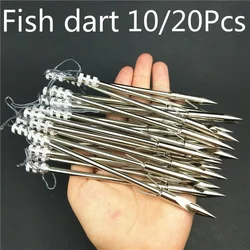 5/10/15/20PCS 14.5cm Slingshot Arrows metal flechas de bala Dardos dos peixes voadores de aço inoxidável Bow Tackle Acessório Dardos