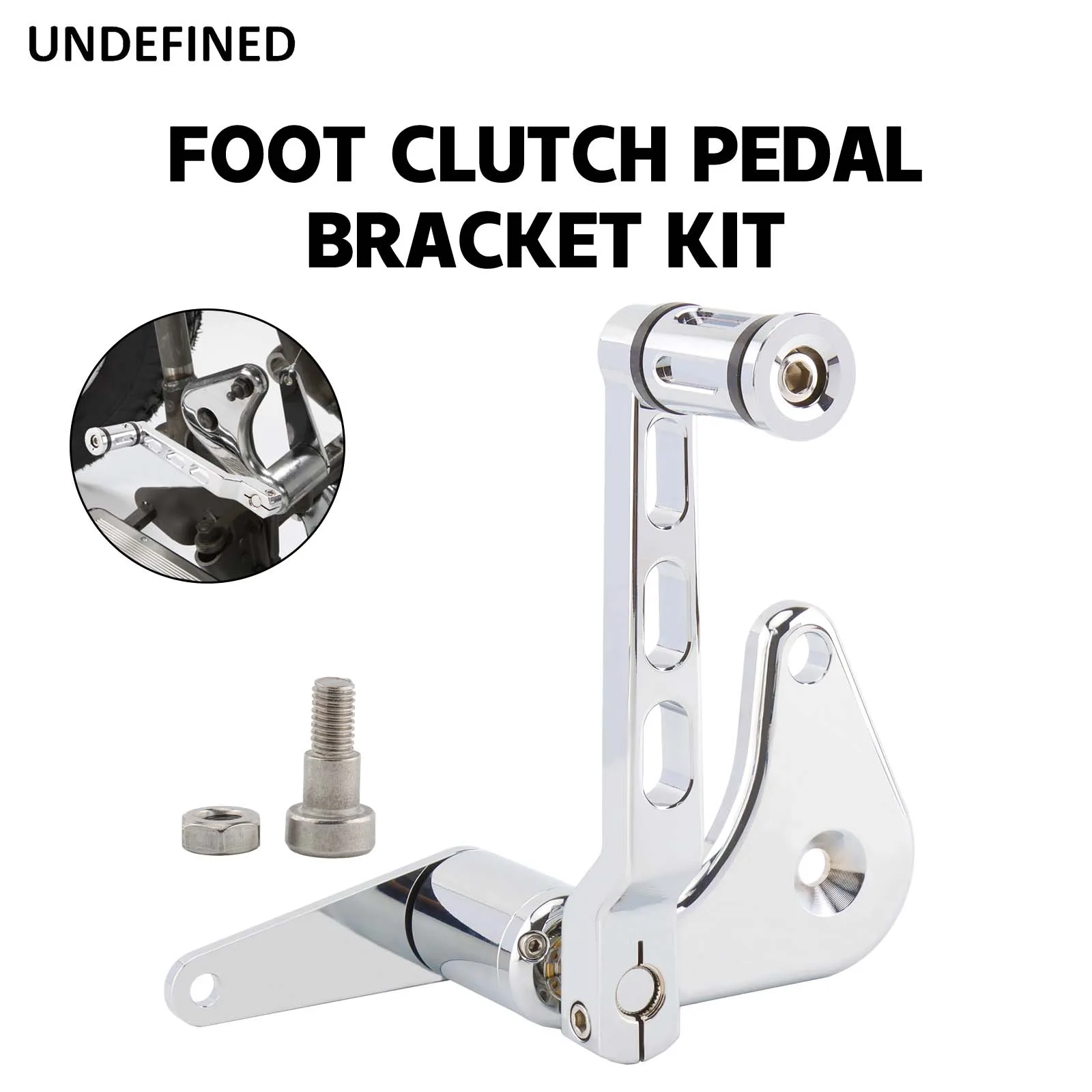 Motorcycle Chrome Clutch Pedal Pad Bracket Kit Shift Lever for Harley Knucklehead Panhead Shovelehead  FX FL EL U Accessories