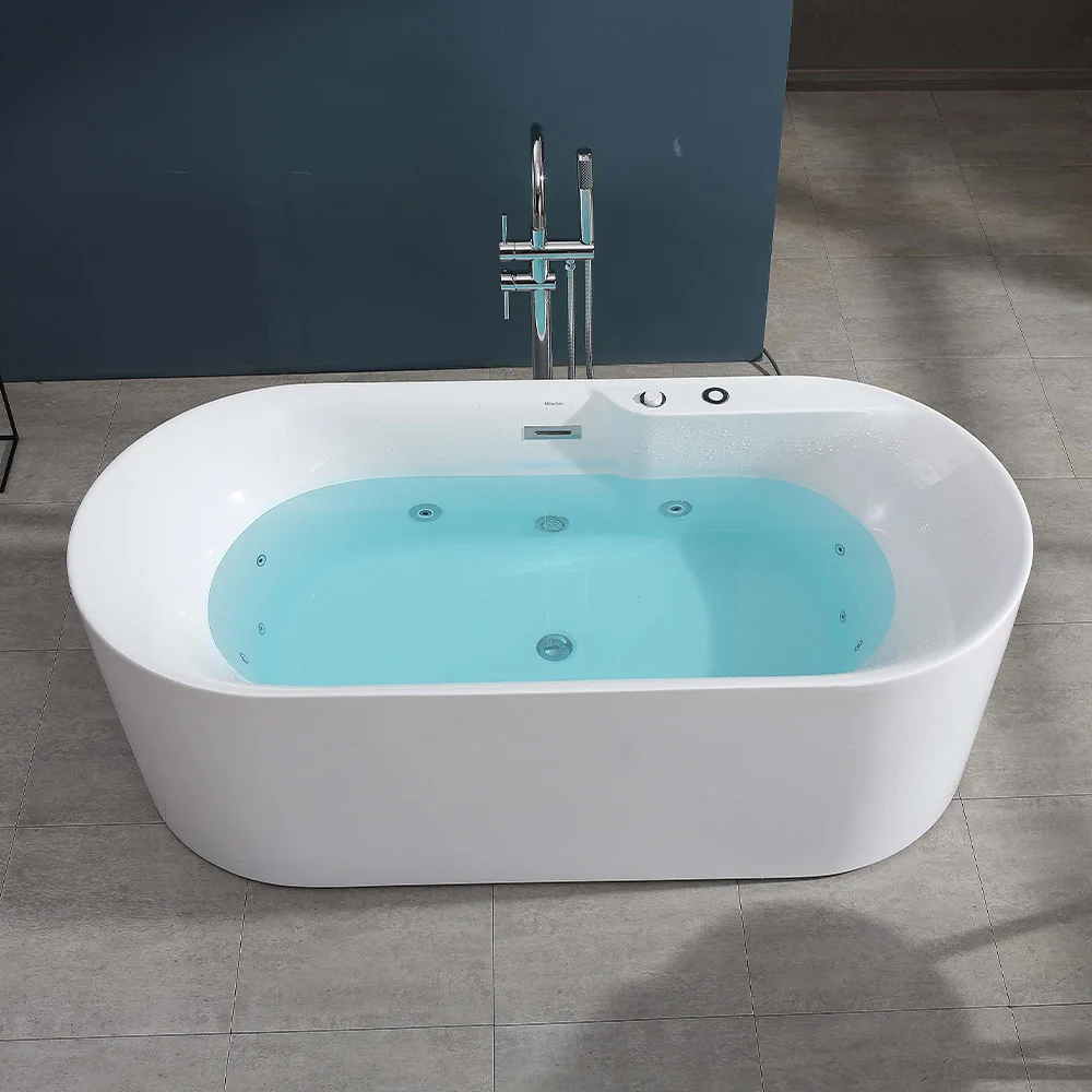 

Hot Sale Water Jet air Bubble Therapy Massage whirlpool 1 2 People Bathtub Hydro Bubble Electronic Massage Spa Tubpromote sales