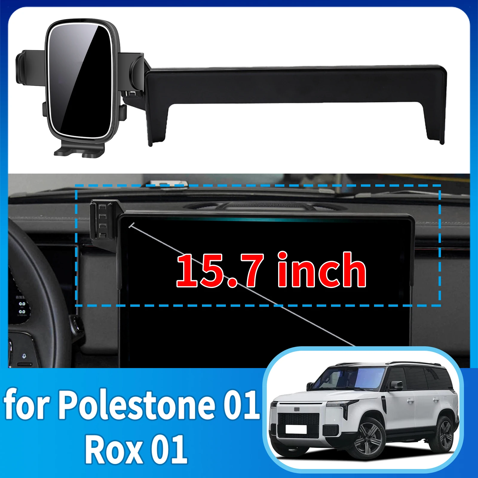 

fit for Polestone 01 Rox 01 Phone Holder, Dashboard Screen Mount Bracket Easy Installation​​ Car accessoires