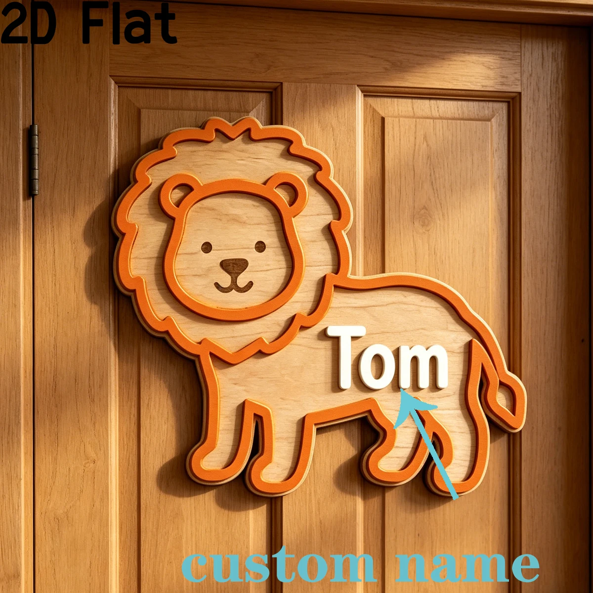 Plaque nominative en bois pers - Home Decor Diy avis et prix