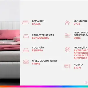 Box Bed Box Aiam Mattries Conjugado 41 cm High Super Box D28 10 Hauptverkaufskastenbett - №10