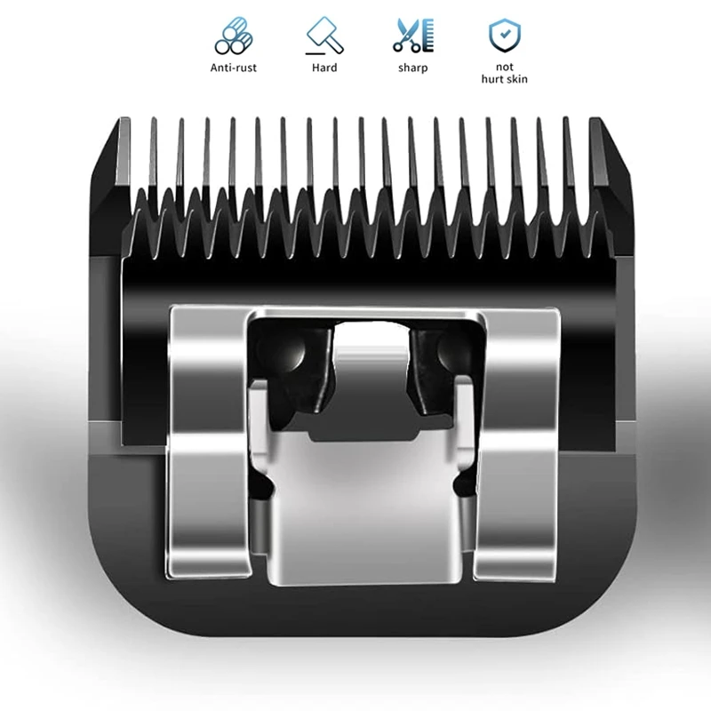 شفرة قص قص الحيوانات الأليفة قابلة للفصل ، متوافقة مع معظم أنديس ، أوستر A5 ، سلسلة وول KM10 ، مقص الحيوانات ، أسود