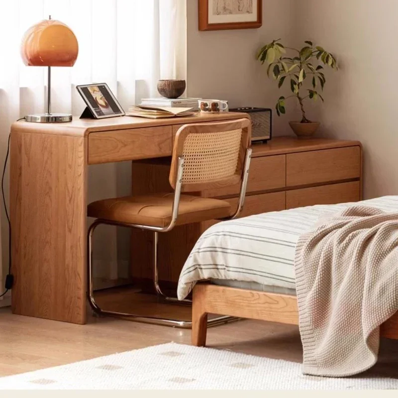 Tocadores de gabinete Vintage de madera con cajón, mesas de tocador de maquillaje, tocadores, espejo, muebles de dormitorio minimalistas, Tocadores LLDT