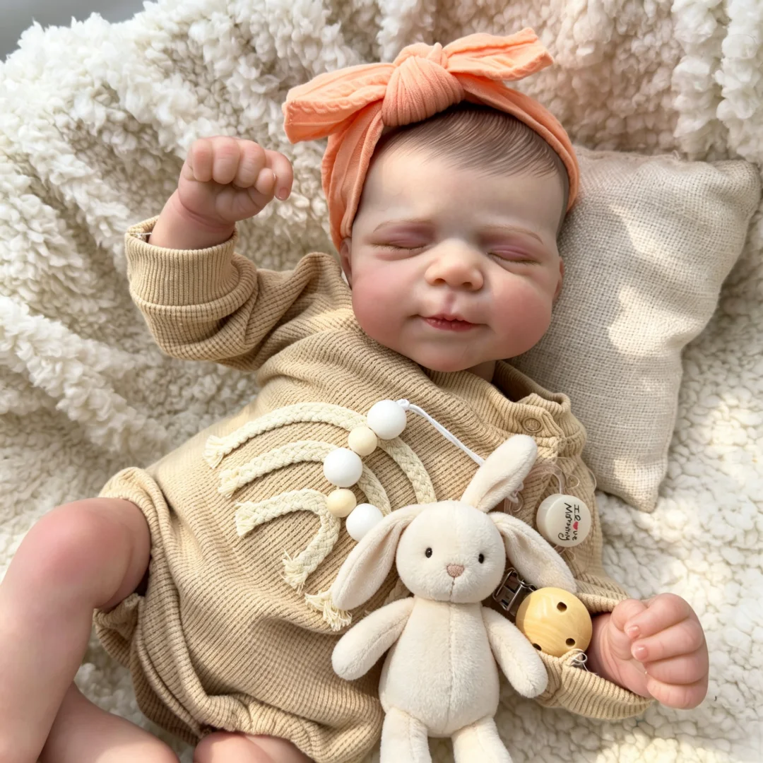 45cm Rebirth Doll Pascale 100% Handmade, High Quality Painted, Cute and Realistic Christmas Gift, Artist Collection