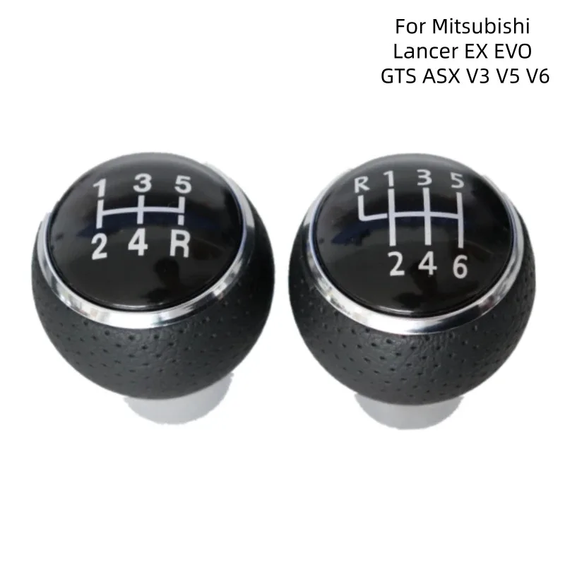 

FOR Mitsubishi Lancer EX EVO Manual Transmission Leather Wrapped Shift Ball Head Gear Lever Handball Premium Comfort Gear Head