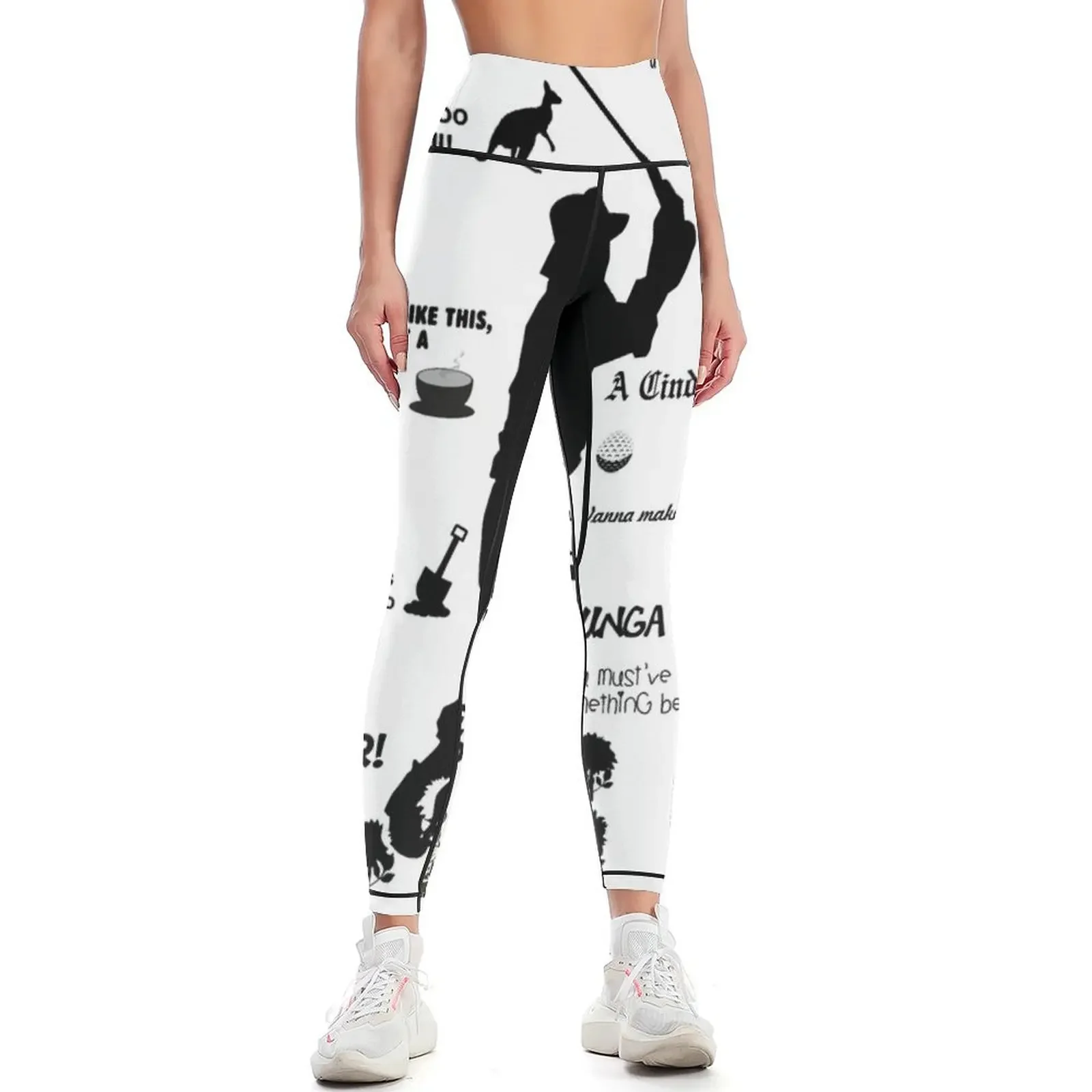 

Retro Vintage Caddyshack The Quoteslife Aquatic Steve Zissou Leggings trousers sportswear for gym Womens Leggings