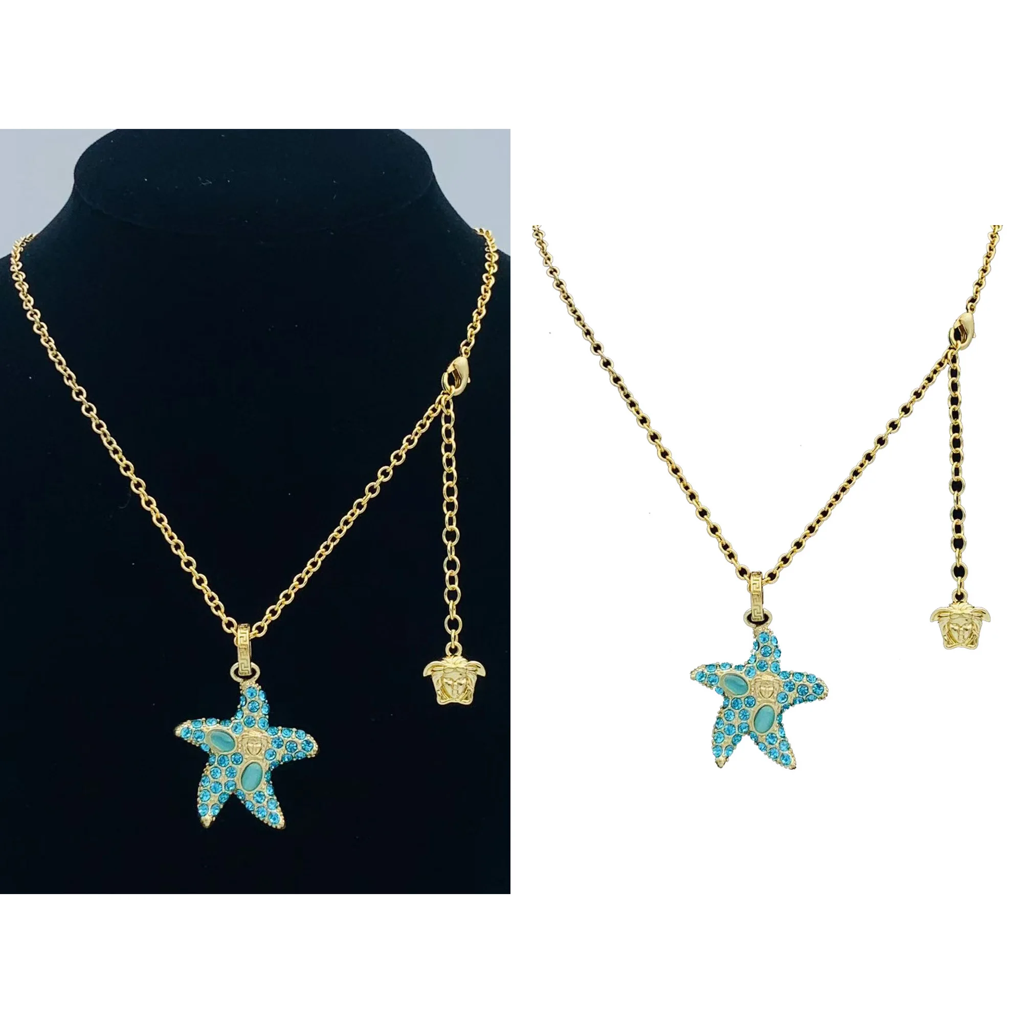

Design sense, niche starfish pendant necklace, pure silver S925 fashion trend, personalized necklace, holiday gift, Cart party