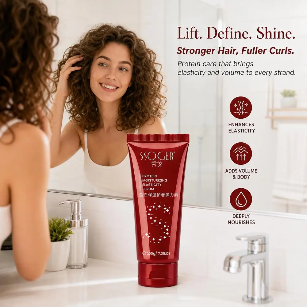 200g Xiuge Elastic Protein Hair Conditioner Moisturizing Rolling Elastic Elements Soothing Heat Dyeing Refreshing Fluffy