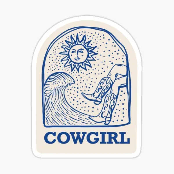 

5 шт., наклейки на автомобиль «Cowgirl»