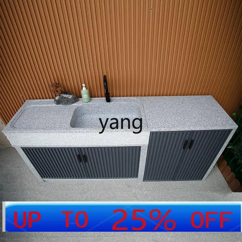 LMM natural granite integrated operation basin outdoor sink washbasin outdoor courtyard laundry pool