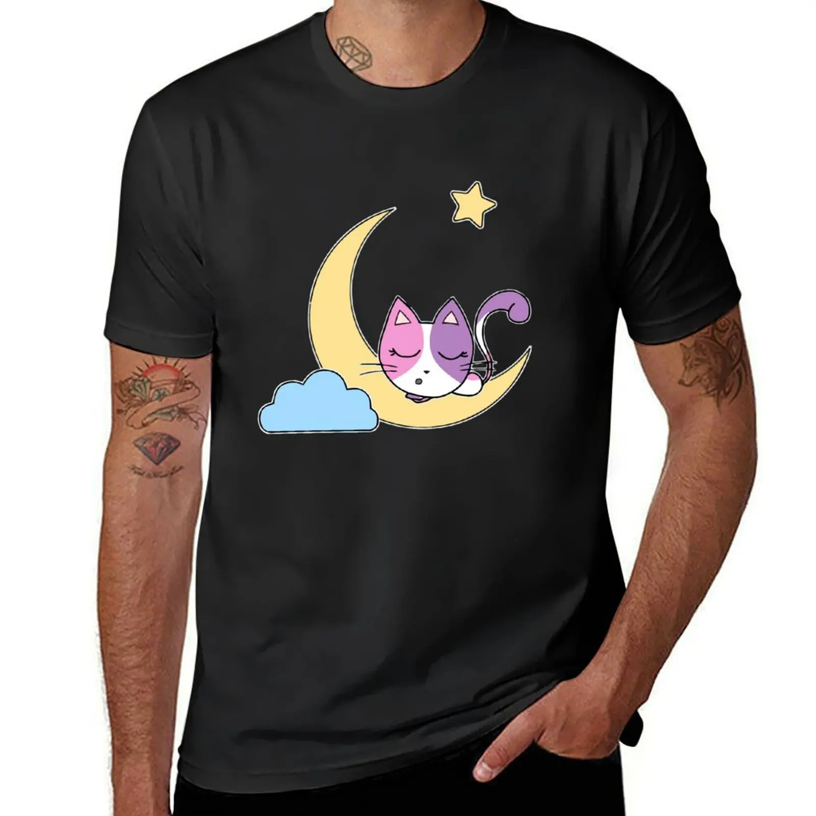 Aphmau Moon Cat Pyjama T-Shirt tees heavyweights mens graphic t-shirts big and tall