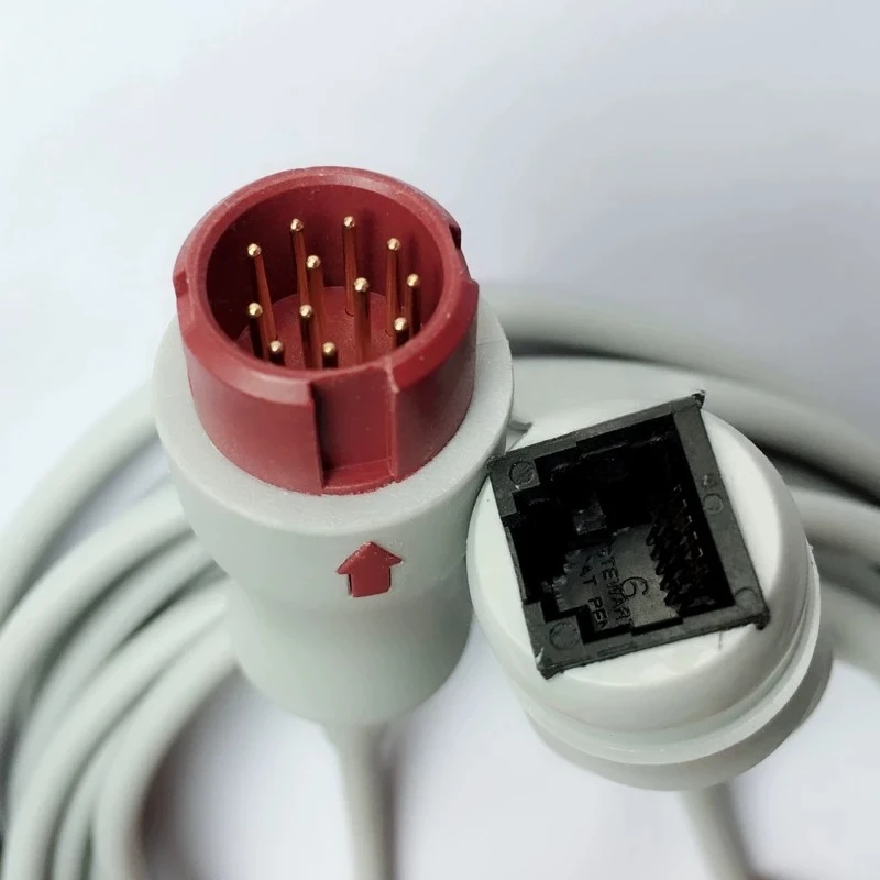 Compatible with Mindrays 12-pin Invasive Bloods Pressure Cable IBP Cable To Cable Interface Invasive PressureIM2201