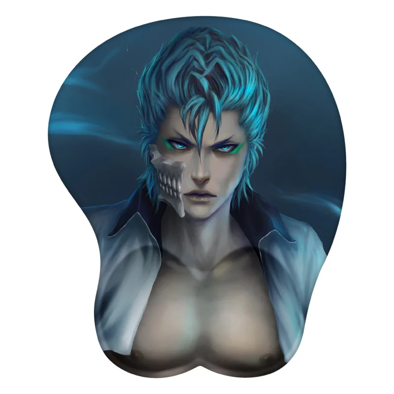 

3D Mouse Pad Cold Grimmjow Jeagerjaques Anime Wrist Rest Desk MousePad Mat Gamer Accessory