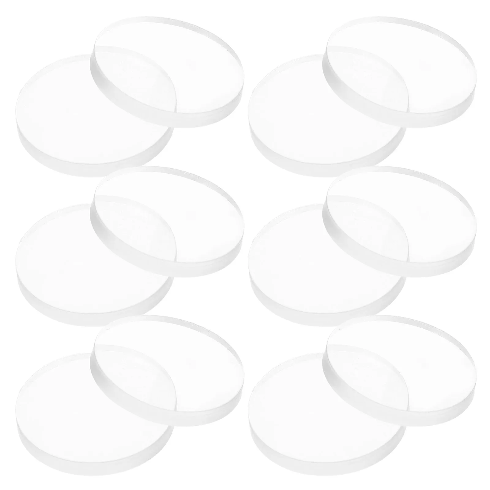 12Pcs Transparent Silicone Glass Table Spacer Pads Anti Slip Clear Disc Bumpers Table Top Protector Non Slip Furniture Pad
