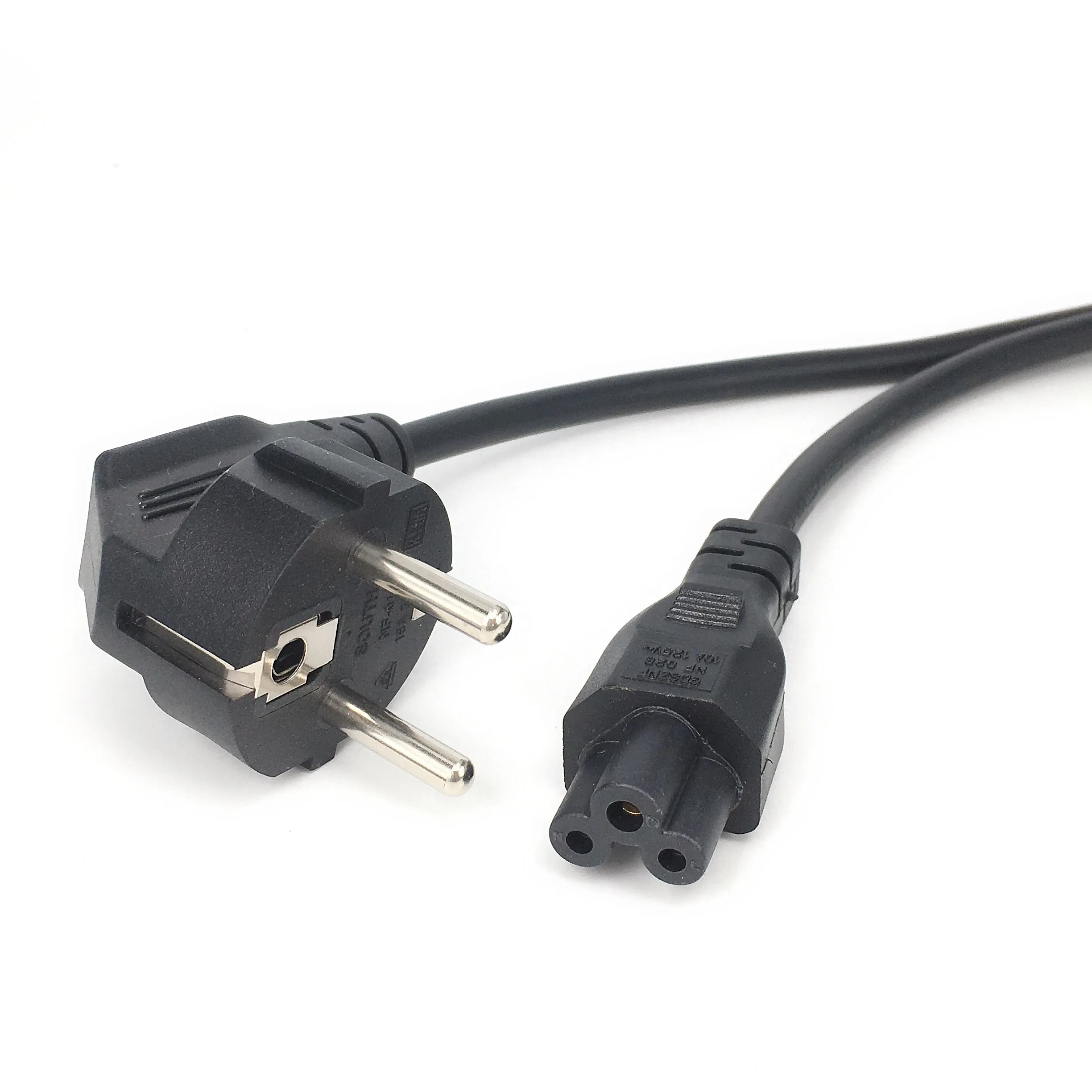 Short Power cord EU 2Pin Male to IEC 320 C5 for Notebook Power supply 30CM