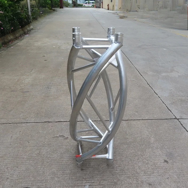 Aluminum faucet twisted DNA truss