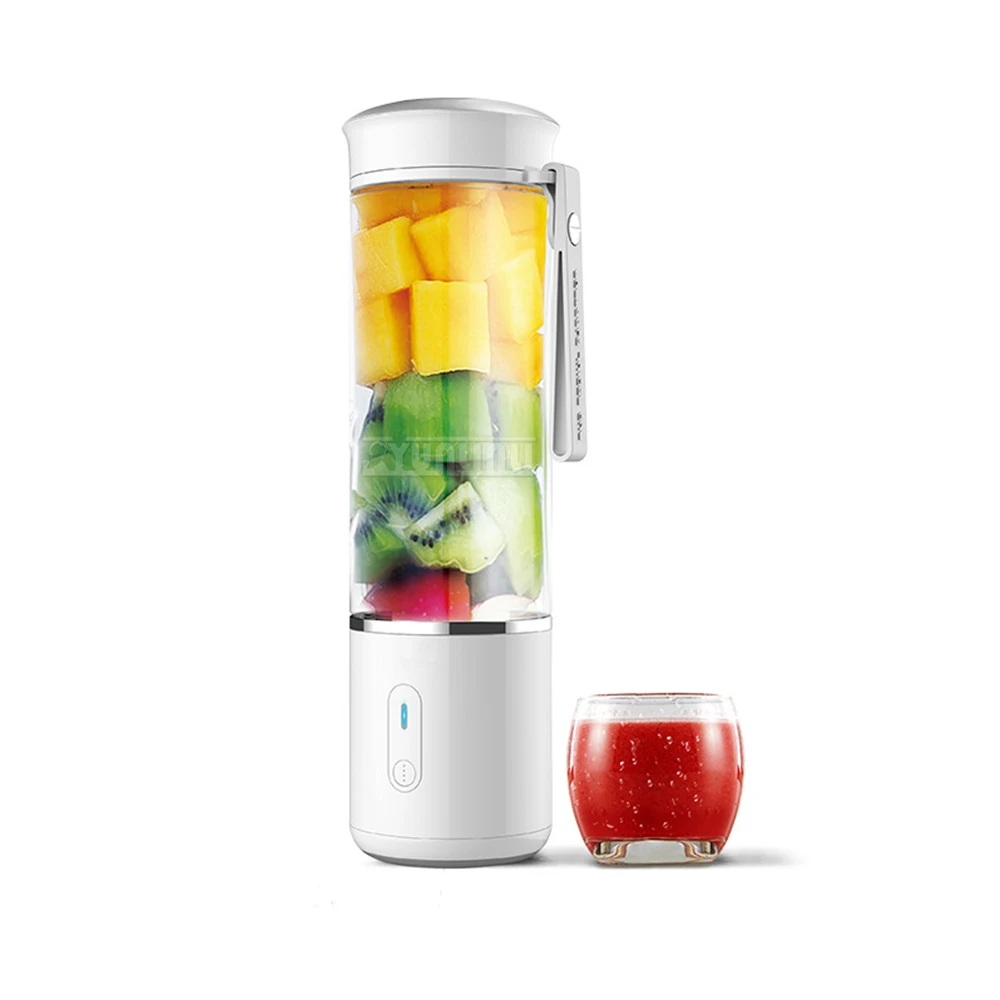 

Portable Electric Juicer 400ml Mini Blender Electric Fruit Juicer 6-Blades Strong Power Fast Stirring Vaso Batidora