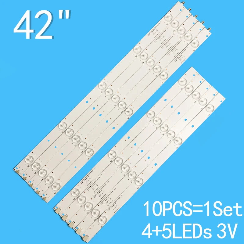 

10PCS for Tc-42as610b Tc-42as610 led strip for 42inch 131202-WS-420-500n1t-Sample 3-R 131202-ws-420-500nit-sample 3-L