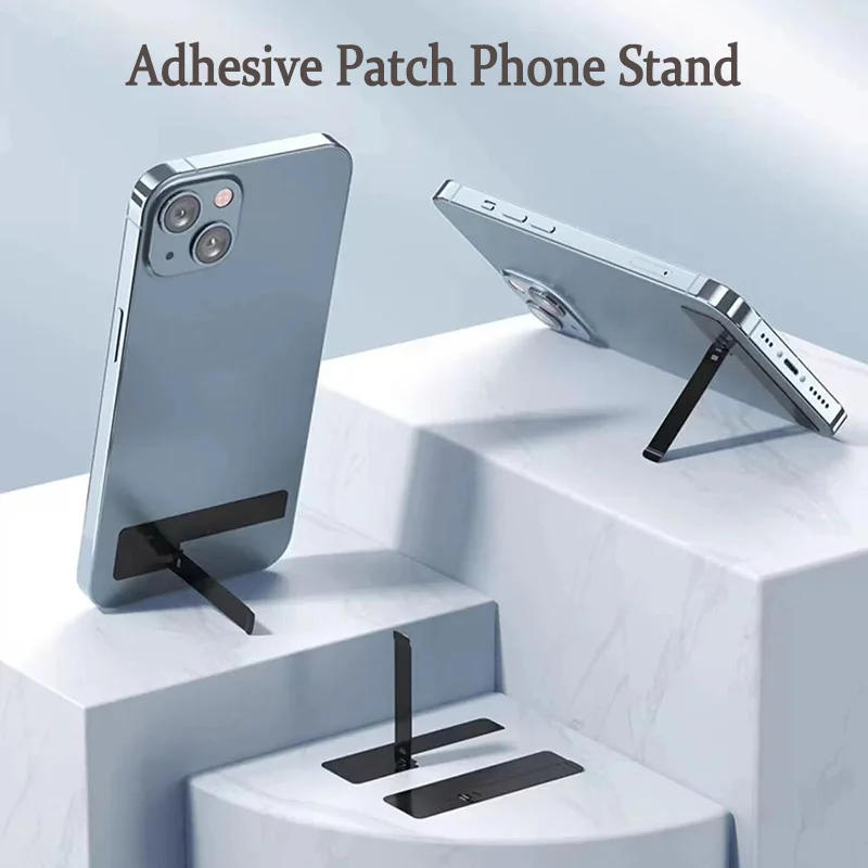 Ultra-Thin Phone Stand Invisible Foldable Stand Stainless Steel Tablet Stand  Portable Drama-Watching Device Mini Desktop Stand