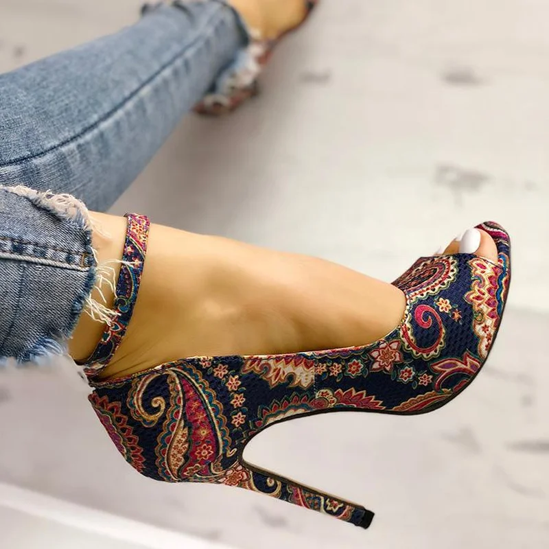 New Shoes Woman High Heels Pumps Sandals Fashion Summer Sexy Ladies Increased Stiletto Super Peep Toe Shoes