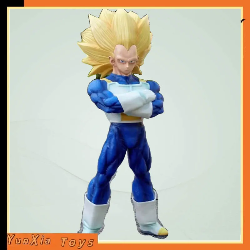 

Фигурка Dragon Ball Super Saiyan 3 Majin Vegeta, 28 см, большая стоячая модель из ПВХ, аниме-фигурка для декора рабочего стола, для фанатов