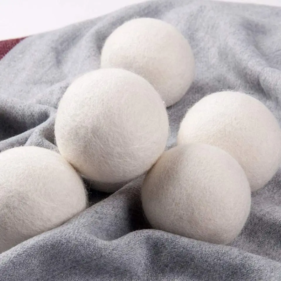 6Pcs Reusable Wool Dryer Balls Softener Laundry Home 5cm Fleece Dry Kit Ball Useful Clothes Washing Machine Accessories