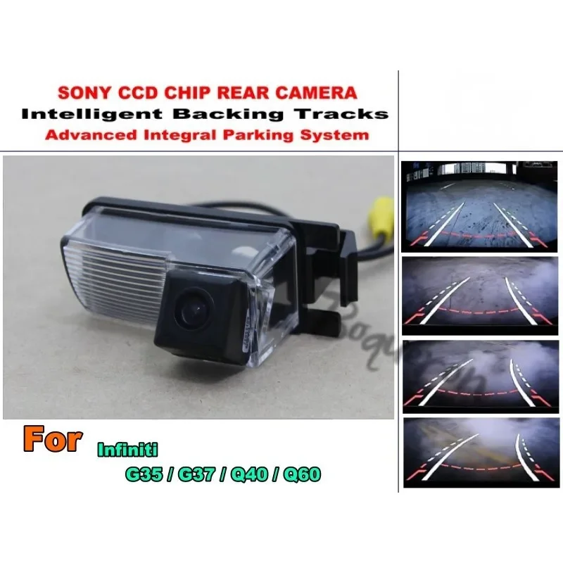 For Infiniti G35 / G37 / Q40 / Q60 Intelligent Car Parking Camera / with Tracks Module Rear Camera CCD Night Vision