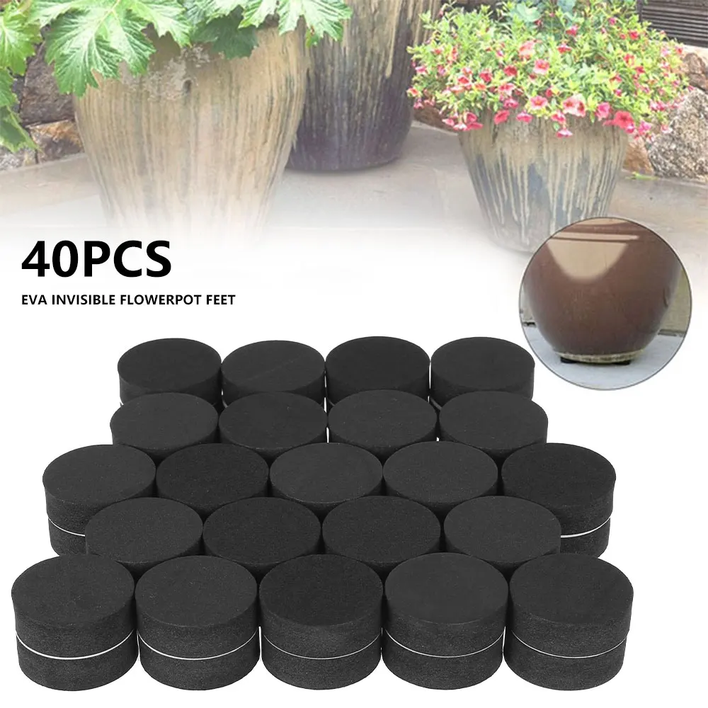 40/80/120Pcs Flower Plant Pot Feet Invisible Flowerpot Riser Self-adhesive Non-slip Pot Base Tray Indoor Outdoor Garden Supplies