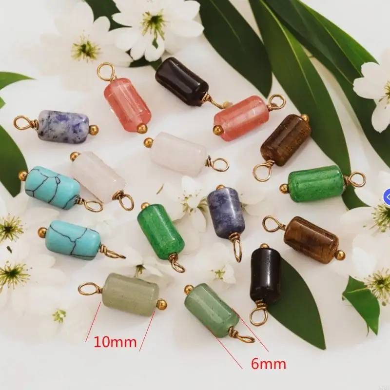 57qa Elegant rostfreier Stahlschmuck integrierende Naturstein Merkmale – Detail 6