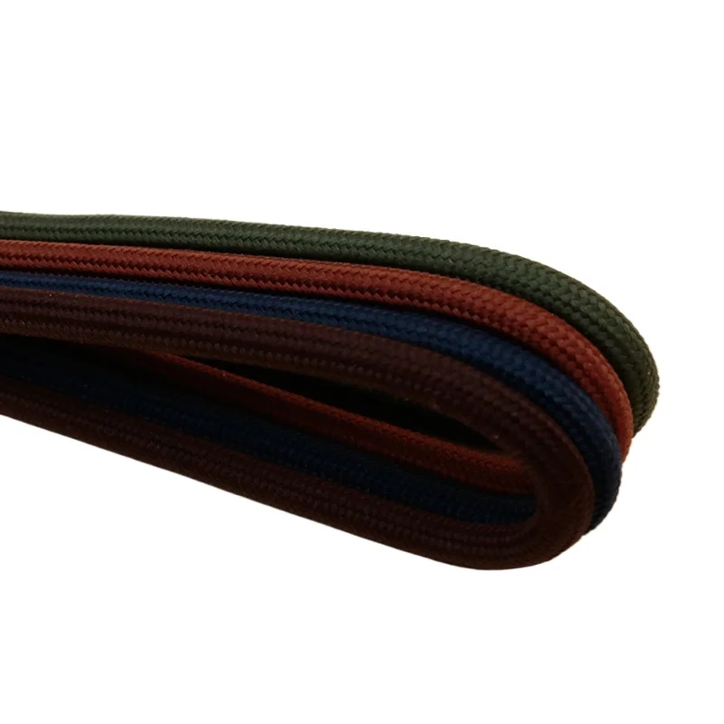 Lacci delle scarpe in poliestere tinta unita rotondi spessi 5 mm Lacci di ricambio durevoli di colore multiplo per 6-8 occhielli Scarpe Scarpe da ginnastica Stivali