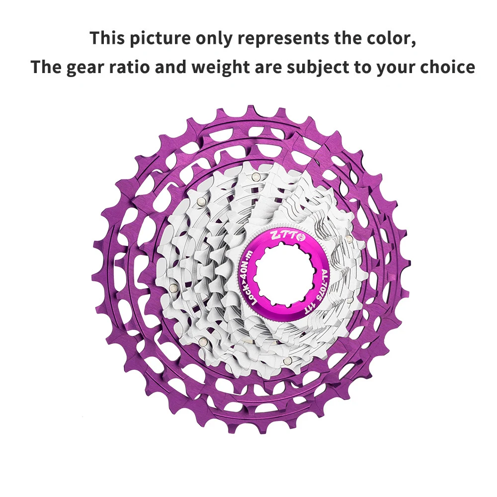 リゾット ZTTO SLR Gen3 11speed Road Bike Cassette 11 Speed 11-32 Purple Red