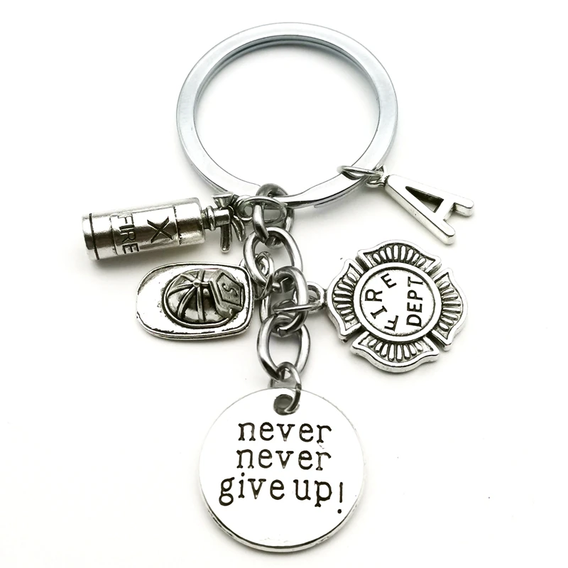 

Firefighter Keychain Fire Department Keyring Fighter Gift Fireman Wife Lady Creative Women Jewelry Accessories Pendant Gifts