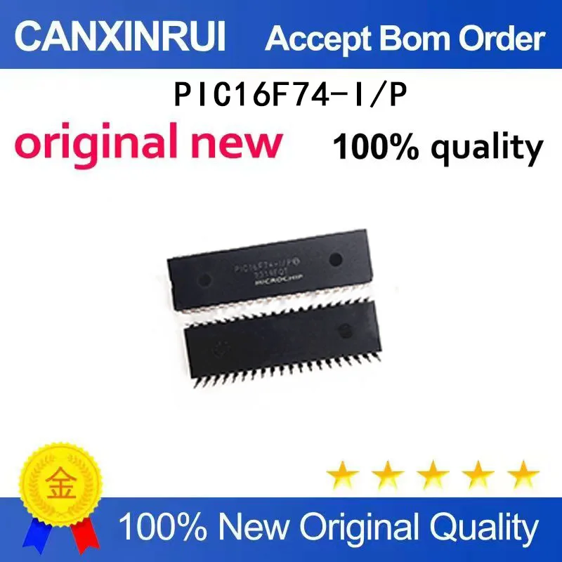 

(5-100 Pieces) Brand new original PIC16F74-I/P PIC16F74 direct insertion DIP-40 microcontroller chip IC
