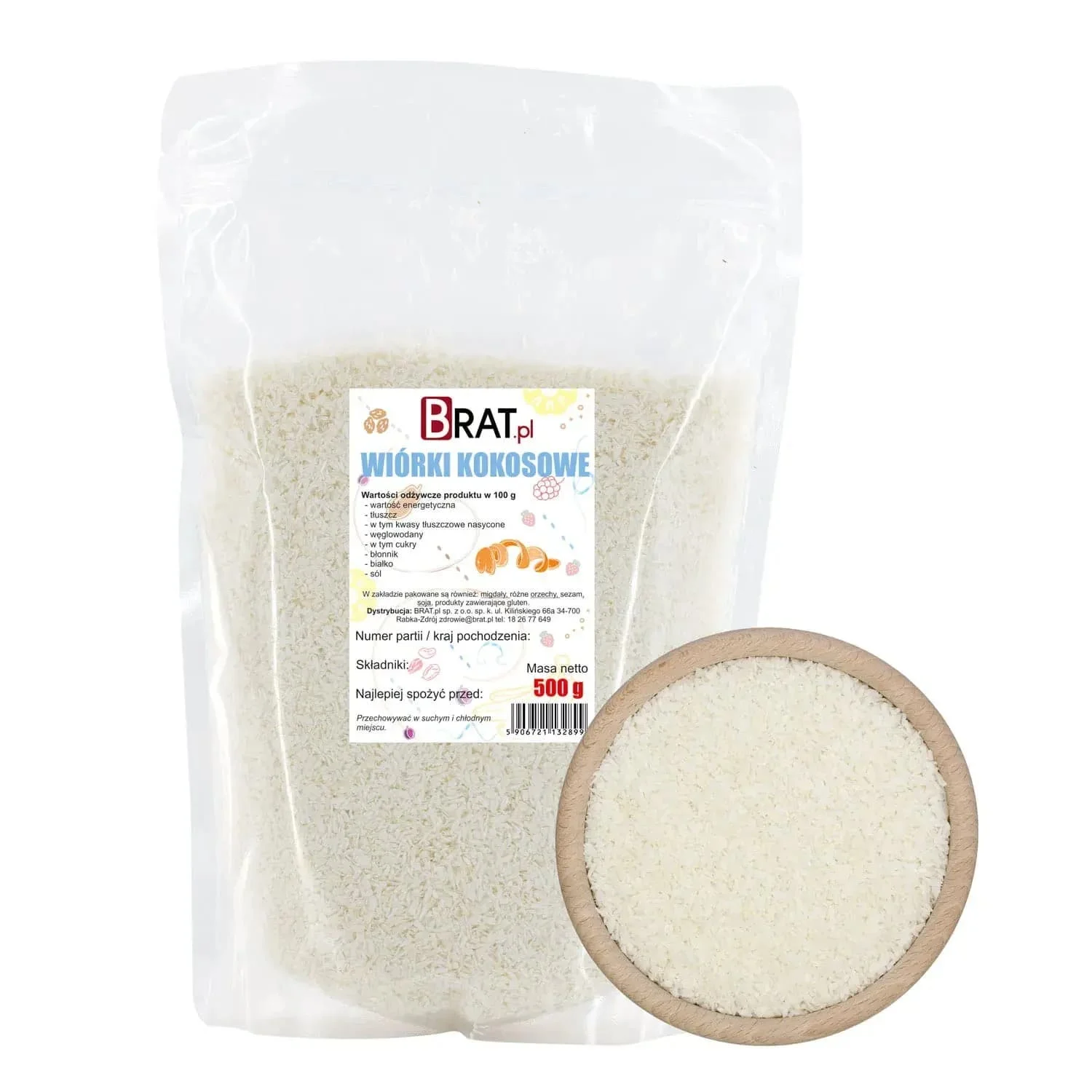 Wiórki kokosowe 500g