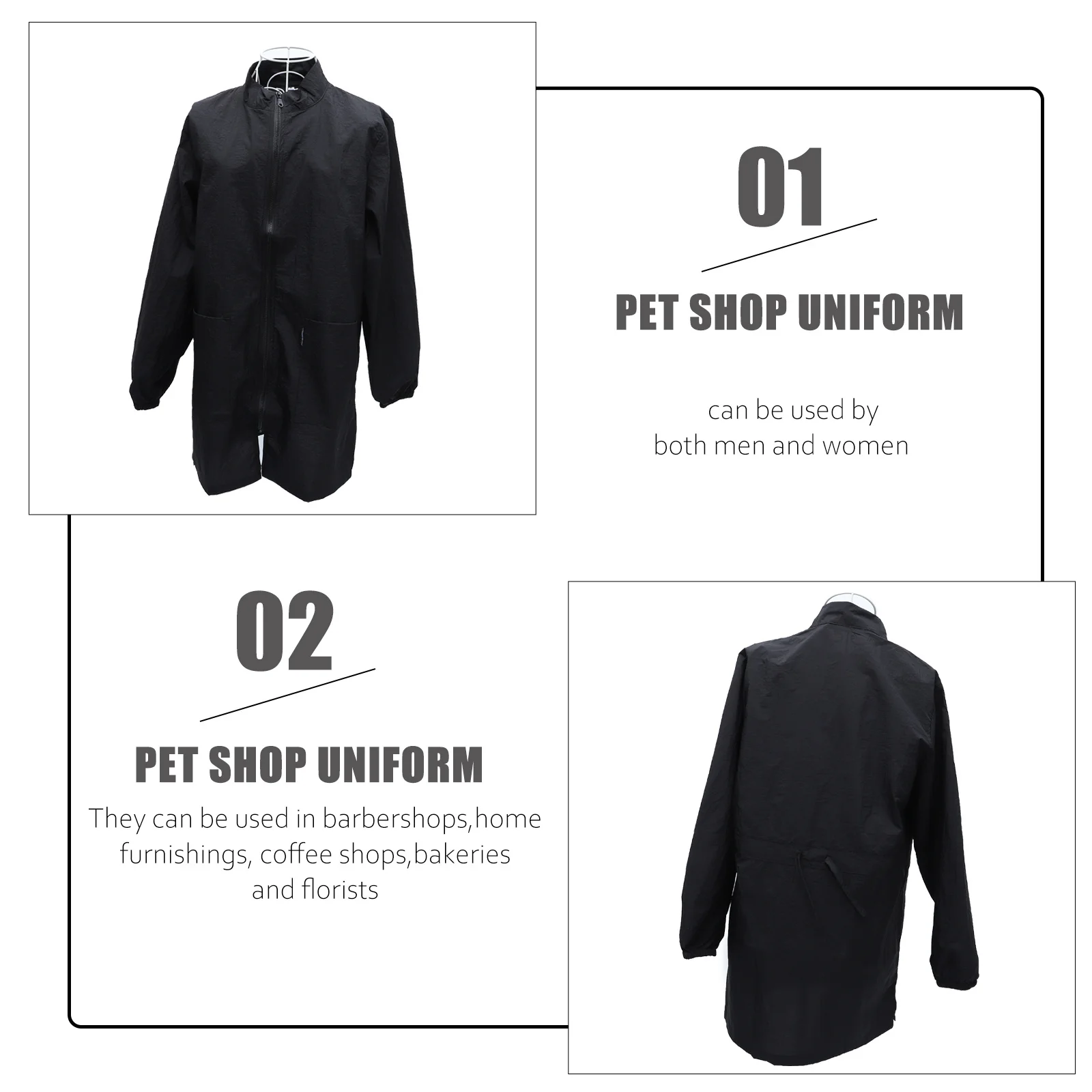 

1Pcs Professional Pet Grooming Uniform Water-Repellent Workwear for Dog Beauty Salon Bathing Care Work Apron Suit