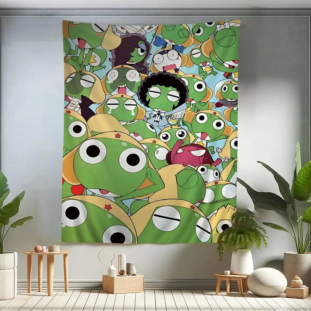 K-Keroro G-Gunsou Frog Hanging Bohemian Tapestry Bohemian Wall Tapestries Mandala Cheap Hippie Wall Hanging