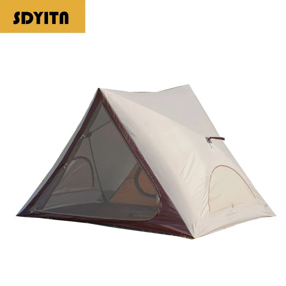 Triangle Beach Canopy Tent  Portable Automatic Pop-up Beach Tent UV Protection Shelter for Outdoor Camping Hiking